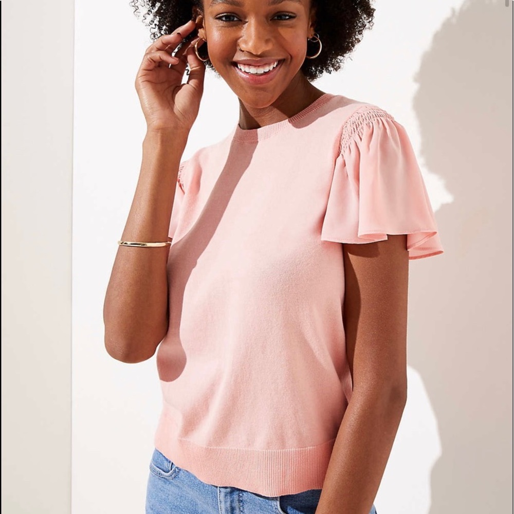 Flutter Mixed Media Sweater Tee